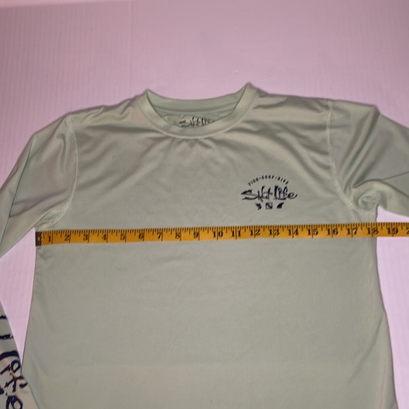 Salt Life uvapor slx dry fit long sleeve mint green tee youth size large - Picture 8 of 16